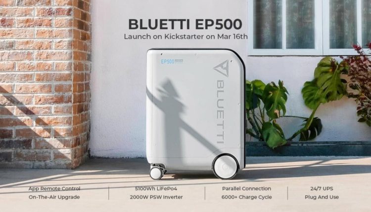 BLUETTI EP500: The huge 5100 watt-hour solar battery lets you cut the cable to the mains - AndroidGuys

