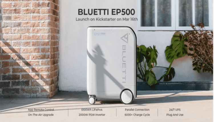 BLUETTI Launches the EP500, a Solar Battery with Super Wattage Capacity for Intensive Off-Grid Solutions
